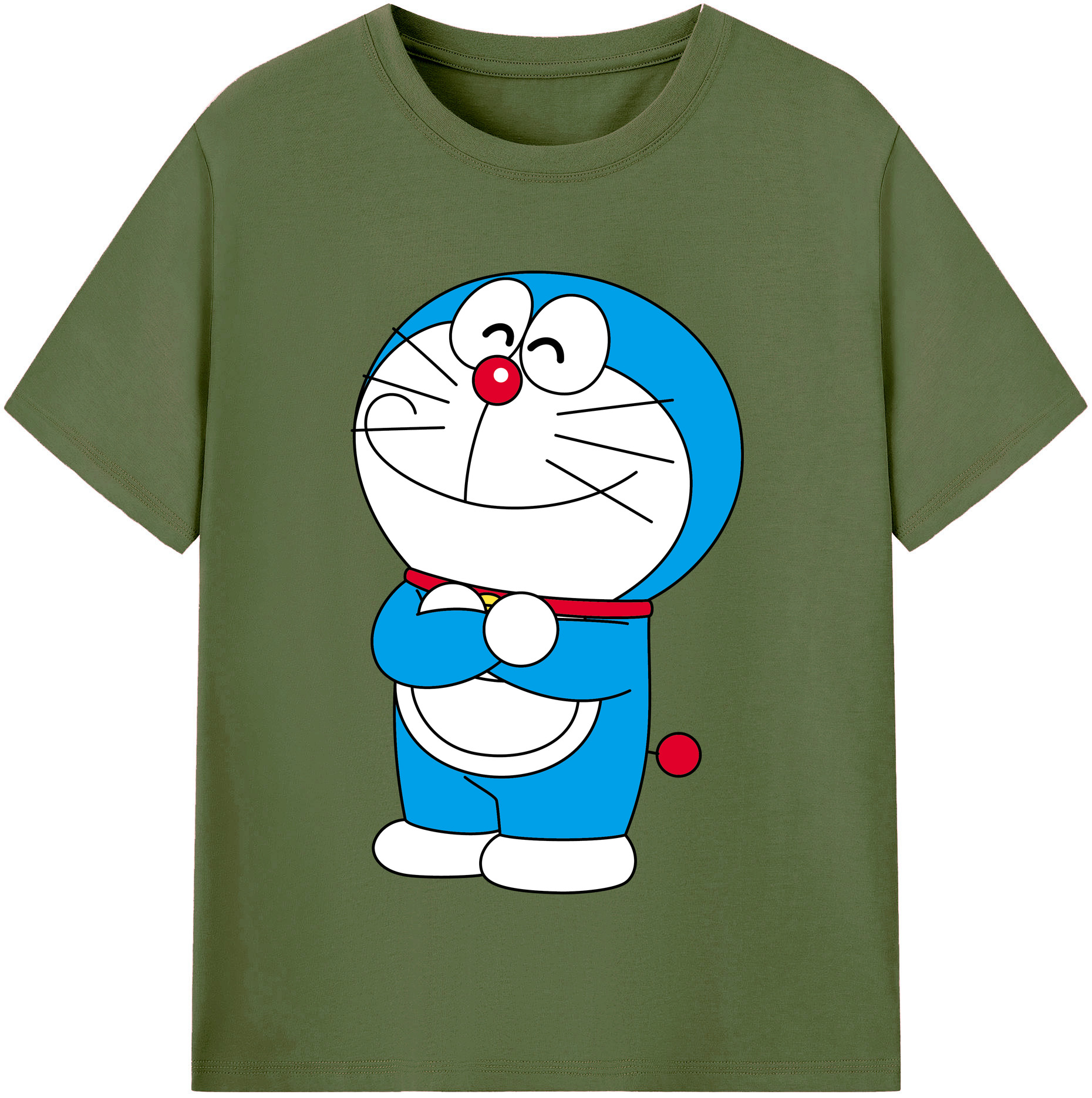 （画像用） ドラえもん Doraemon 綿100％半袖Tシャツ（フロントプリント）